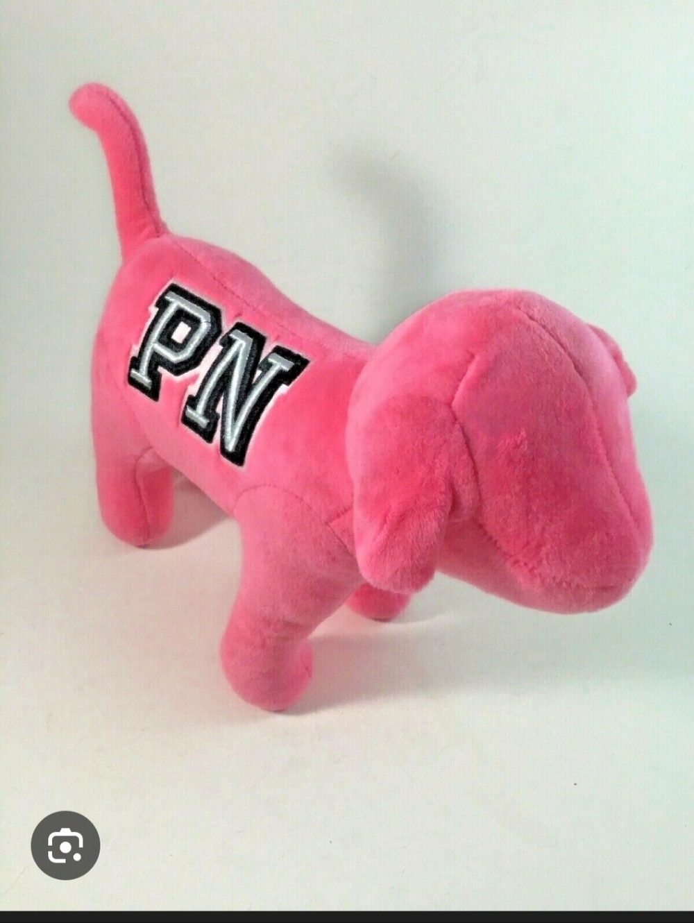 PINK Victoria's Secret Hot Pink Plush Dachshund Toy with PN Patch